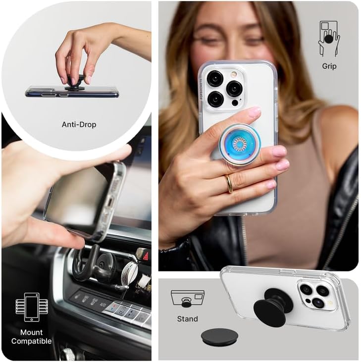 POPSOCKETS قبضة هاتف مع قاعدة قابلة للتوسيع، قبضة لاصقة - Image 5